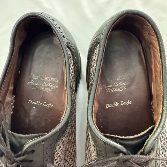 Allen Edmonds Men Black Mesh Honors Collection Double Eagle Golf Shoes Size 9.5 main image 6